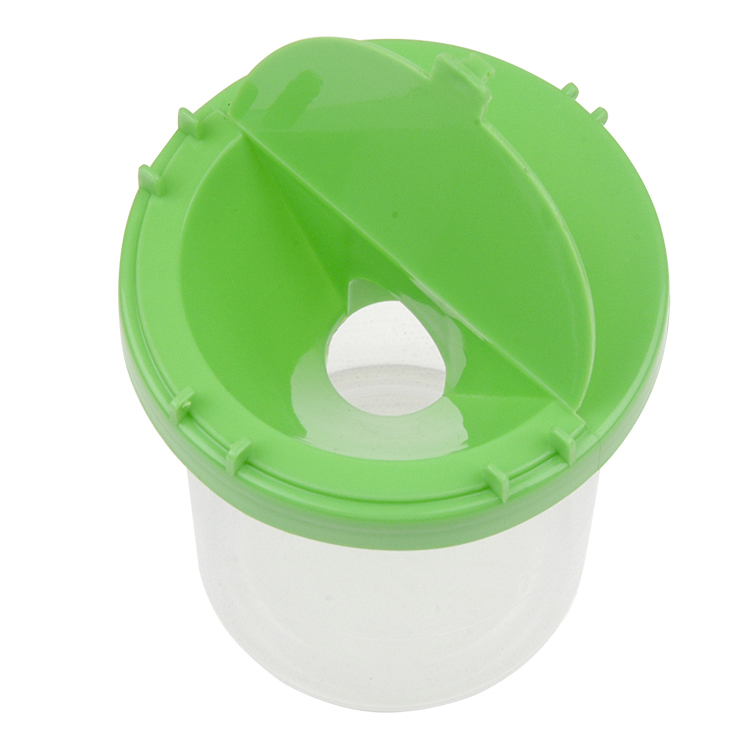 Plastic Cup Brush Washer And Cleaner with Flip Lid Dia.8cm X Height 9cm
